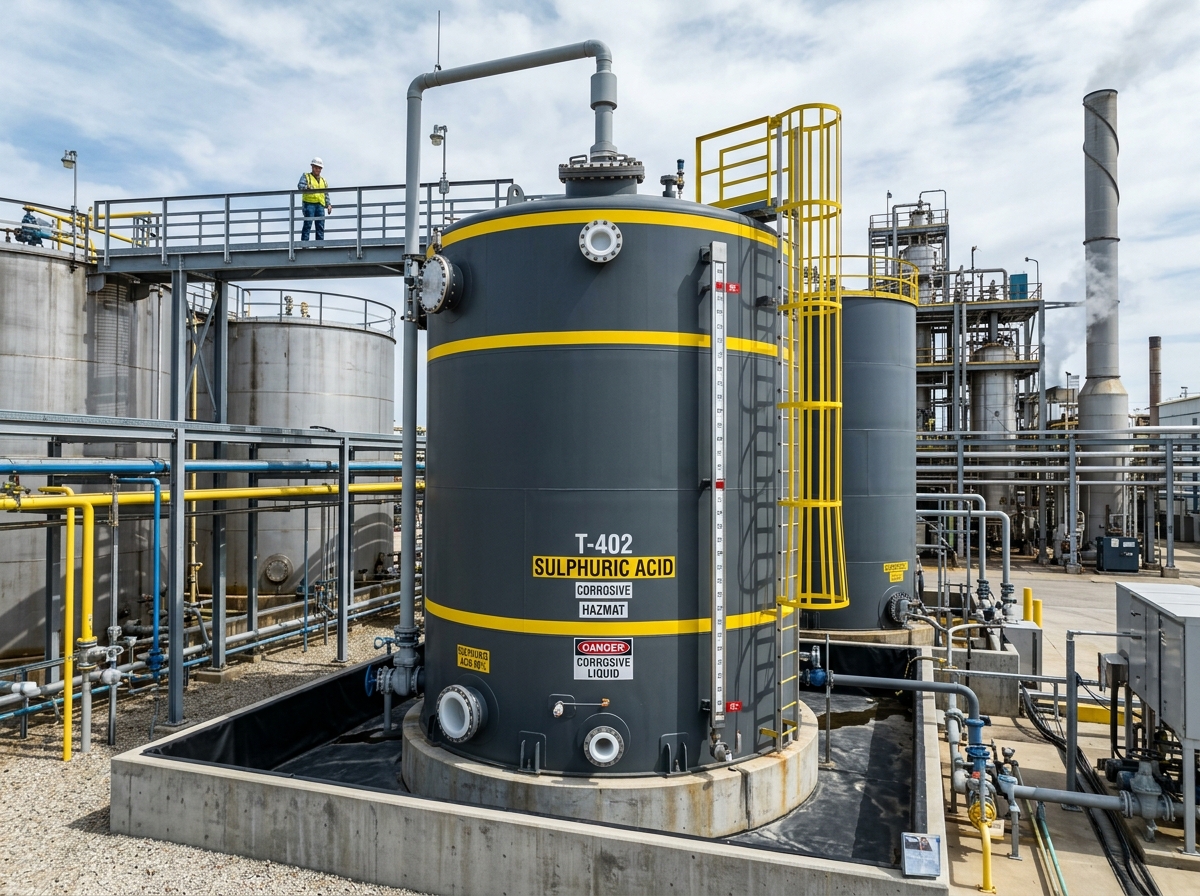 Acid & Corrosive Chemical Storage Tank Manufacturer Vatva GIDC Ahmedabad - JMEF