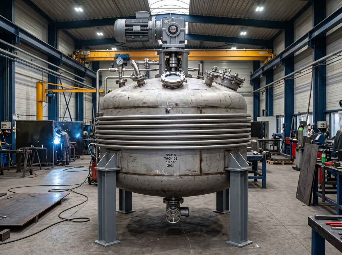 Industrial Chemical Reaction Vessel Manufacturer Vatva GIDC Ahmedabad - JMEF
