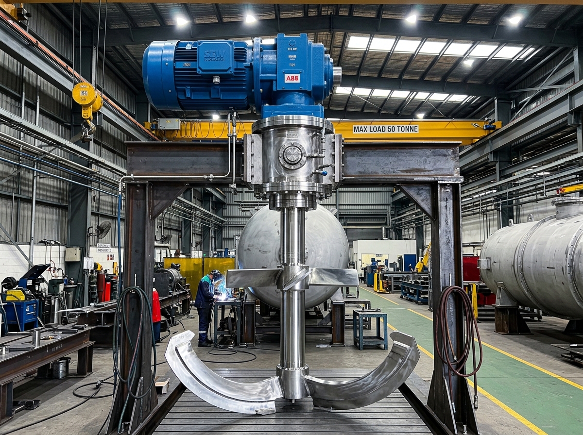 Industrial Reactor Agitators & Mixing Impellers Manufacturer Vatva GIDC Ahmedabad - JMEF